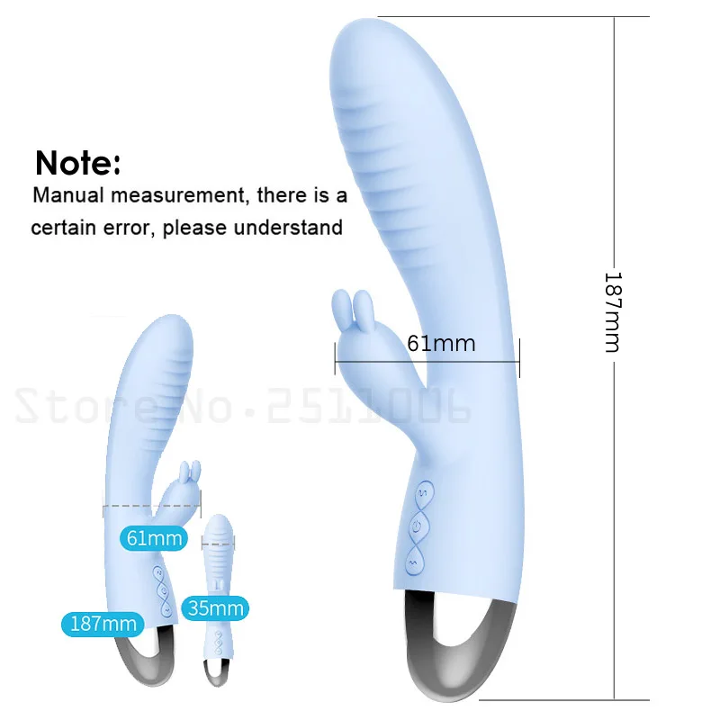 Вибратор Кролик вращающийся через USB G-Spot огромный Электрический вибратор