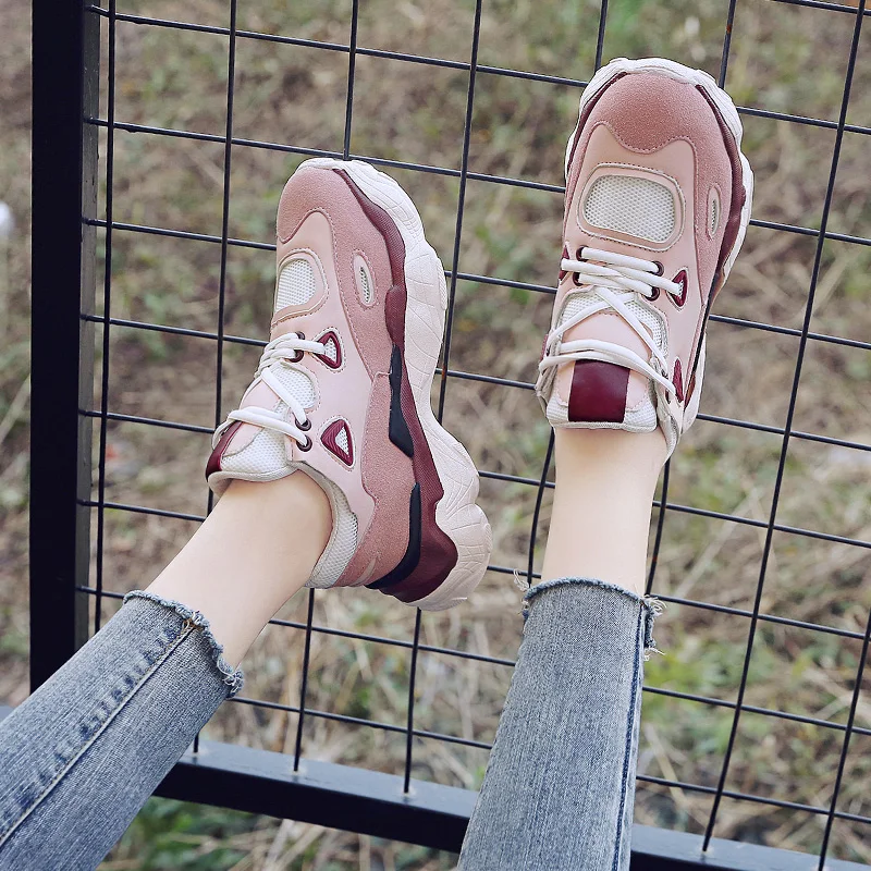 HQFZO/высококачественные кроссовки; Pantshoes; женские кроссовки на платформе; женская обувь; дышащие повседневные женские кроссовки для бега