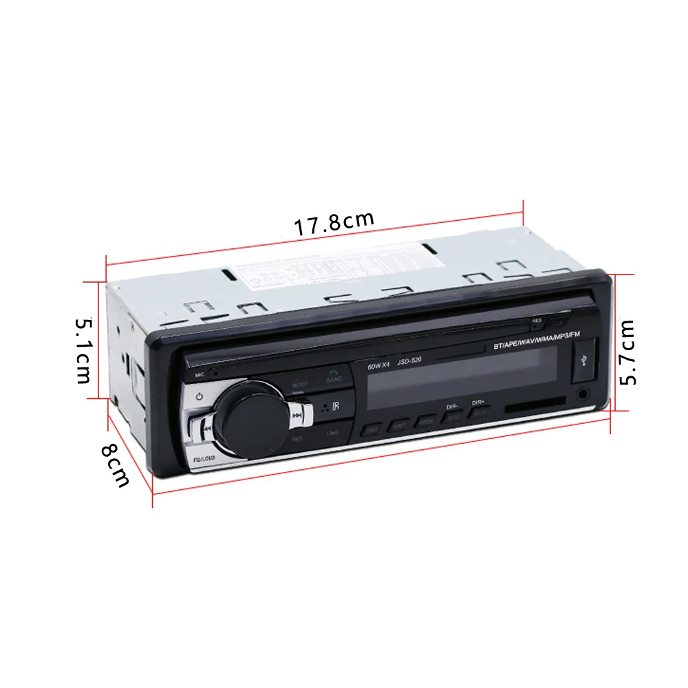 AMPrime 12 в 1 DIN Автомобильный Радио плеер Bluetooth Стерео FM MP3 USB SD AUX аудио