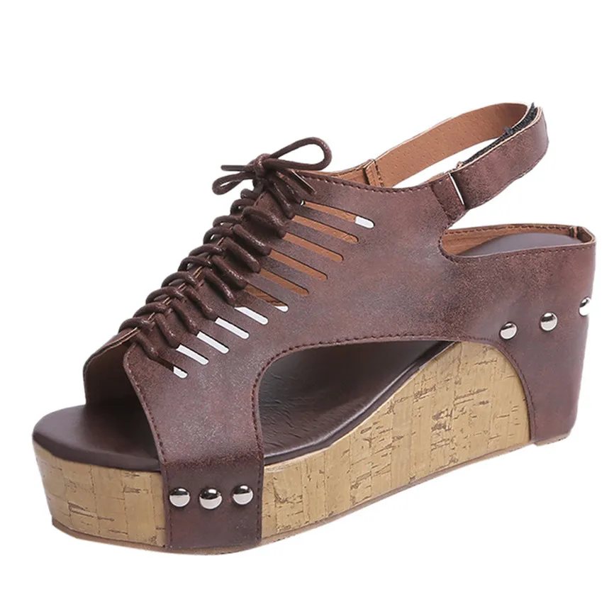 Женские Дышащие пляжные сандалии с открытым носком повседневные туфли на