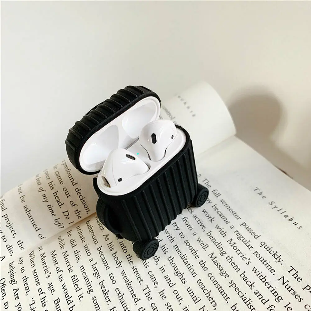 Милый багаж Bluetooth беспроводной чехол для наушников AirPods защитный Аксессуары кожи