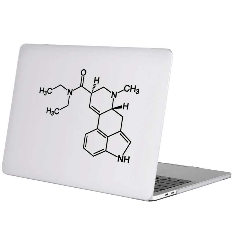 Наклейка для ноутбука с химическими молекулами LSD Виниловая наклейка Macbook Pro Air