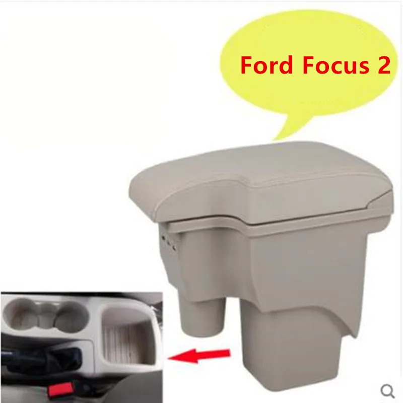 Для Ford Focus 2 подлокотник коробка центральный магазин содержимое коробка для хранения Ford focus подлокотник коробка