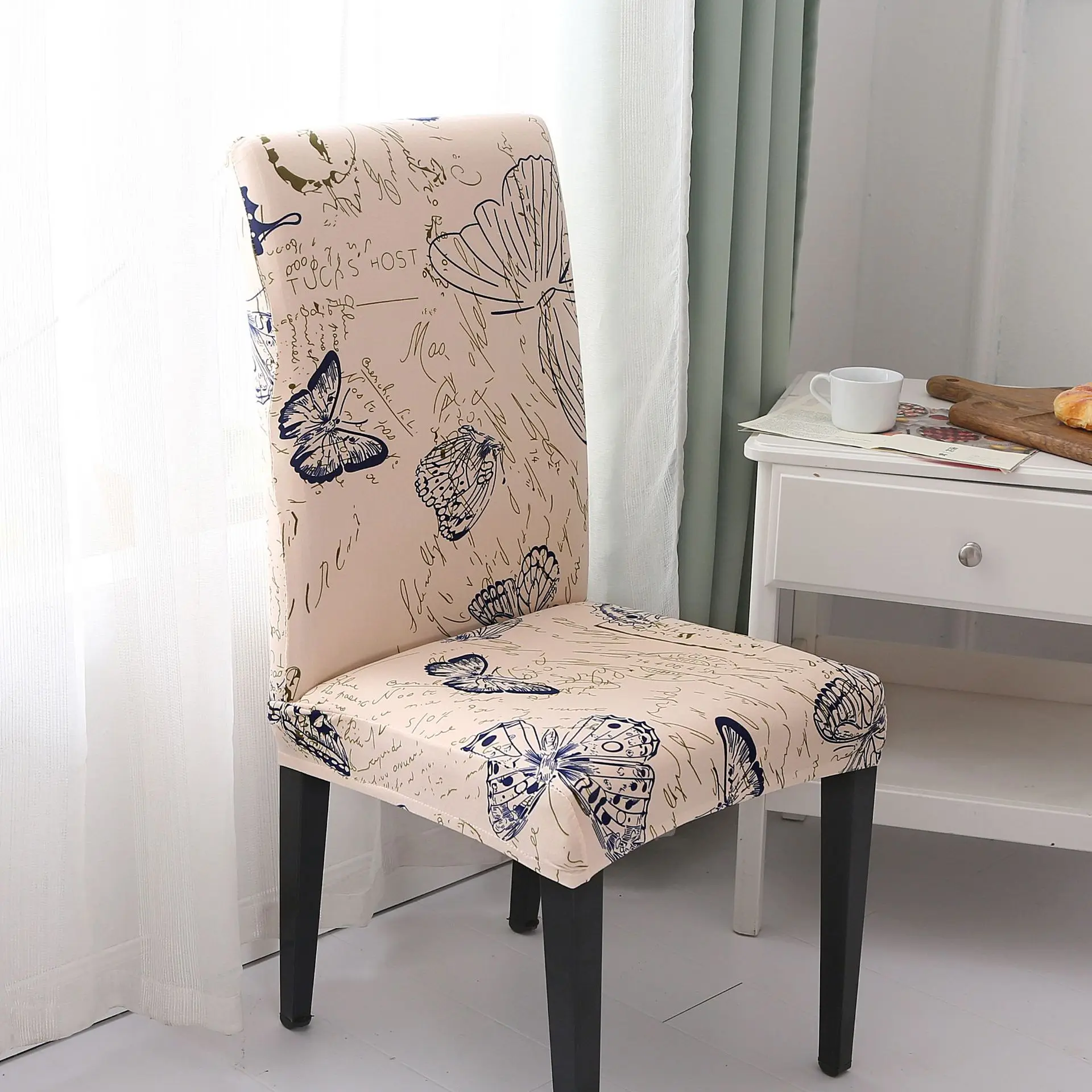 Накидка на стул из спандекса Housse De Chaise Coprisedie чехлы для стульев обеденные Fundas Sillas Comedor superno Capa De Cadeira Funda Sillon