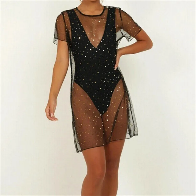 Женский сетчатый прозрачный купальник бикини|Пляжная одежда| |