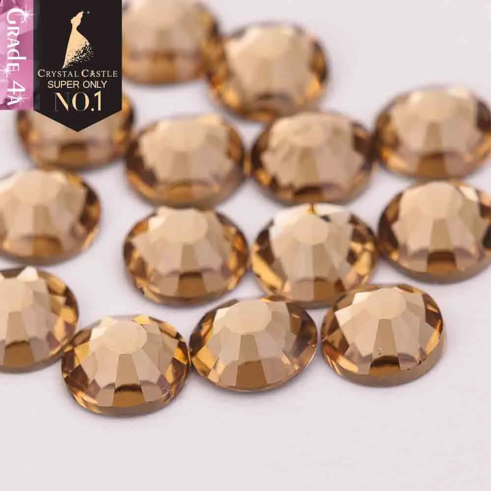 Хрустальный замок 4A Стразы светильник цветной топаз без горячей фиксации