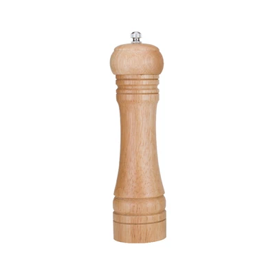 8 inch White Деревянная мельница для соли и перца, шейкеры, деревянные мельницы для перца, ручные мельницы для трав с регулируемой керамической кухонной фурнитурой - Цвет: 8 inch White