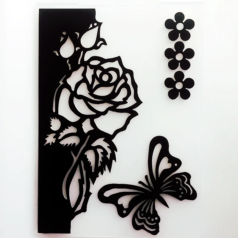 

YLEF061 Flower Plastic Embossing Folder For Scrapbook Stencils DIY Photo Album Cards Making Decoration Scrapbooking Template