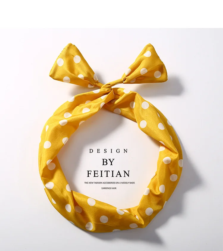 Koearn шифон обручи для волос DIY Галстуки повязки женщин девушки аксессуары милый