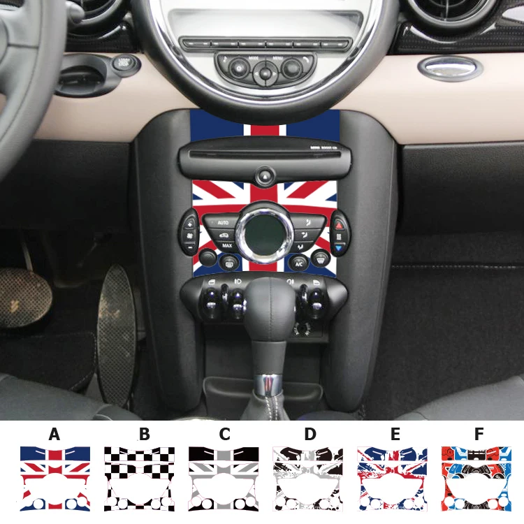 Кнопка переменного тока Union Jack наклейка с центральным управлением PET Dasboard