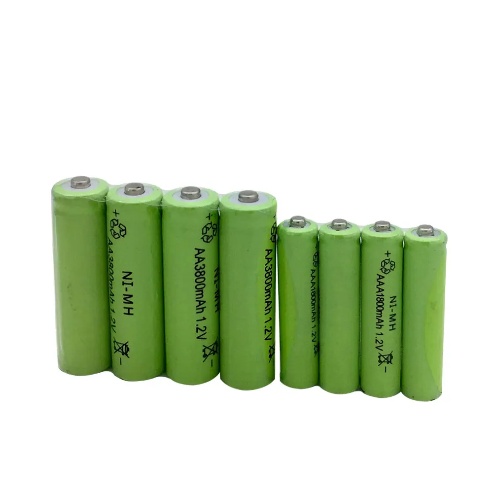 Оптовая продажа 20 шт AA 3800 mAh Ni MH аккумуляторные батареи + AAA 1800 перезаряжаемая