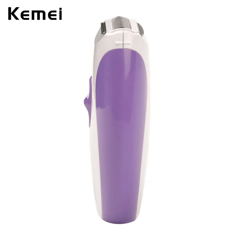 Kemei, женский эпилятор, электрическая эпиляция, мини перезаряжаемая портативная Бритва для лица, тела, подмышек, бикини, ног, Женская бритва 43D