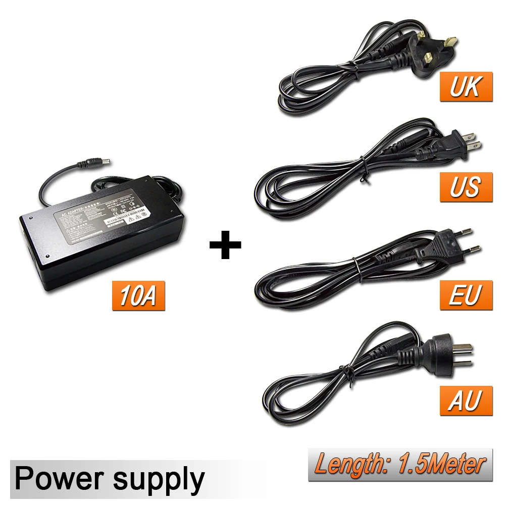 Hontiey трансформатор светодиодный AC12V DC110Vor220V 2A 3A 5A 6A 8A 10A US UK EU AU Plug | Лампы и освещение