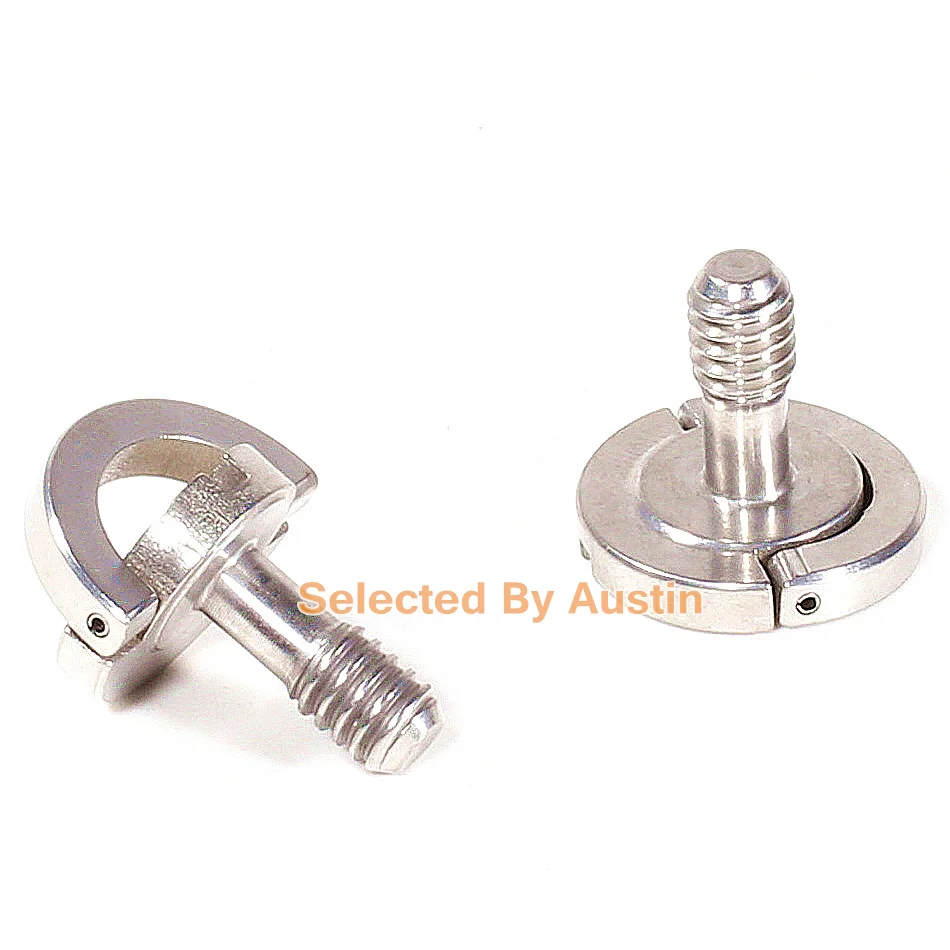 

2 x NEW Long Shaft Male Thread D-RING SCREW 1/4" For DSLR Camera QR Quick Release Plate
