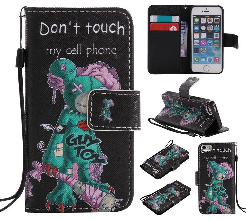 Кожаный чехол с откидной крышкой для iPhone 5 5S SE 6 6S 7 8 Plus X XS MAX XR Touch чехол-Бумажник