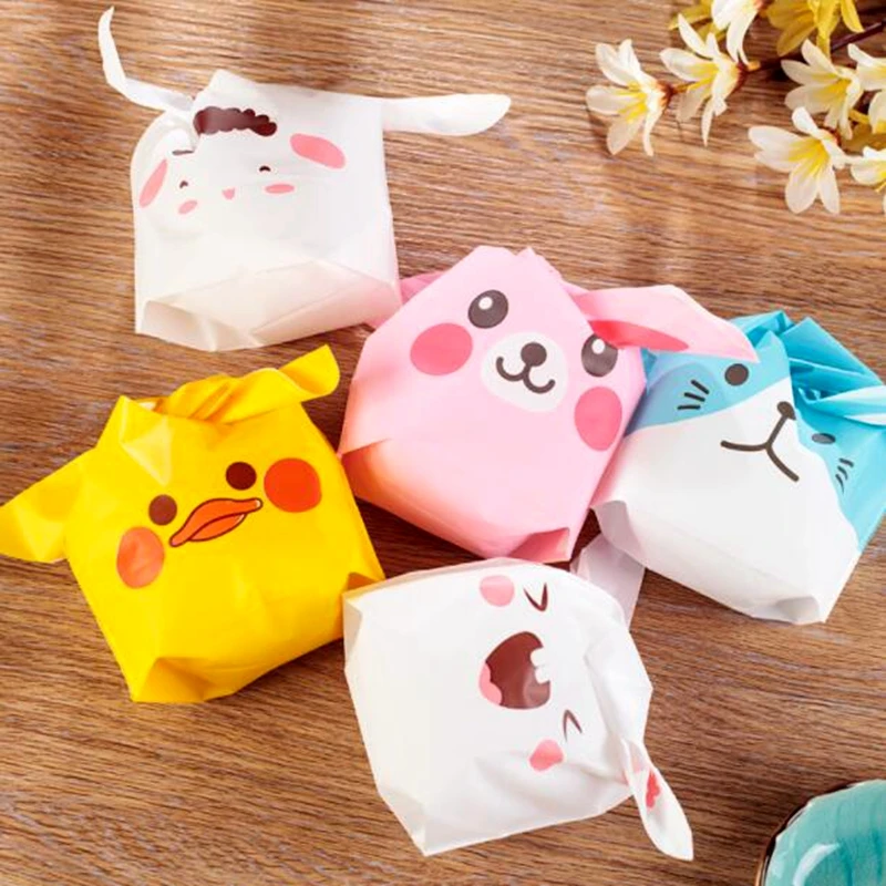 10 шт. пластиковые подарочные пакеты с длинными ушками|packaging supplies|packaging bagspackaging candy |