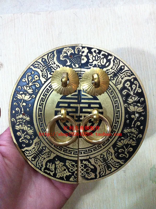 

[accessories] special offer bonus classical Chinese furniture antique copper copper lock door cabinet handle piece of hardware