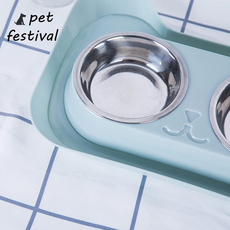 Pet Festival двойная миска для собак высокое качество универсальная кормушка домашних