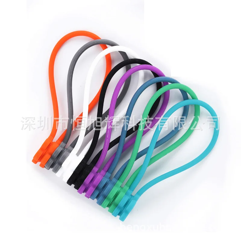 Магнитный держатель для кабеля силиконовый кабеля|Органайзеры кабеля| |