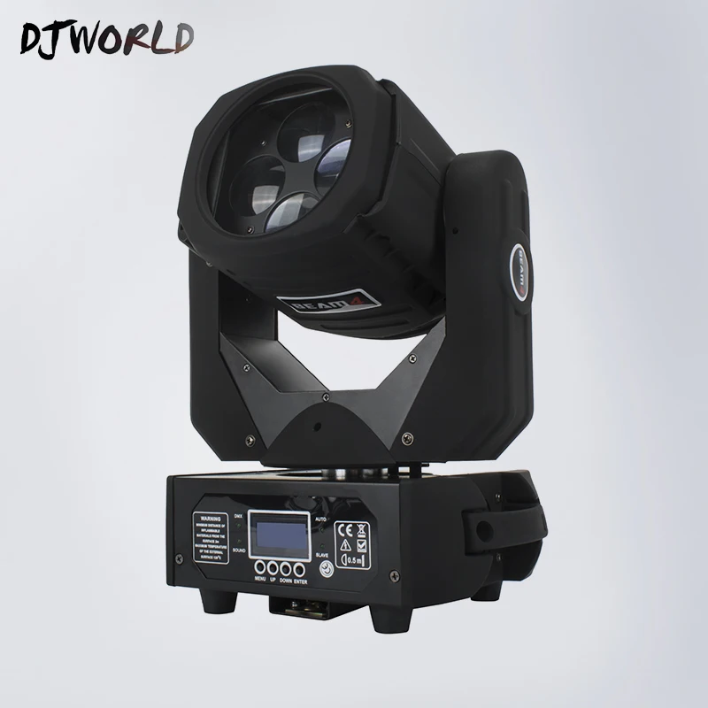 LED Super Beam 4x25 Вт RGBW движущаяся головка освещения Рождественская вечеринка