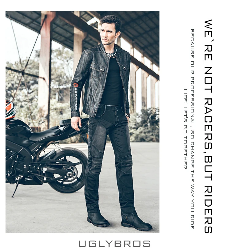 Новейшие крутые мотоциклетные сетчатые джинсы UGLYBROS летние хоккейные брюки для