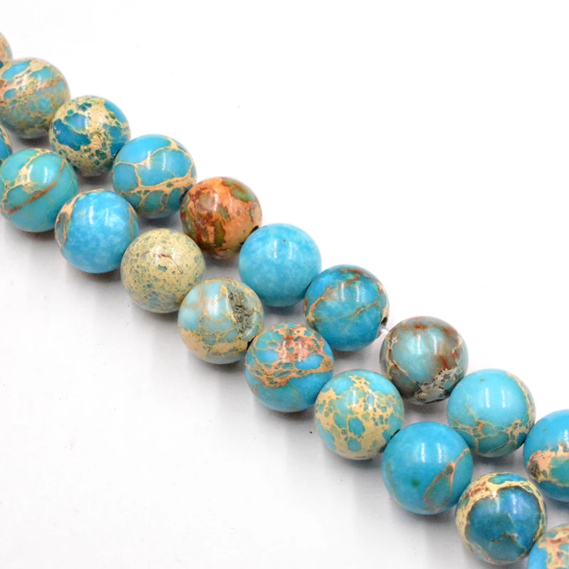 Круглые бусины из натурального камня россыпью для бижутерии аксессуары 4 12