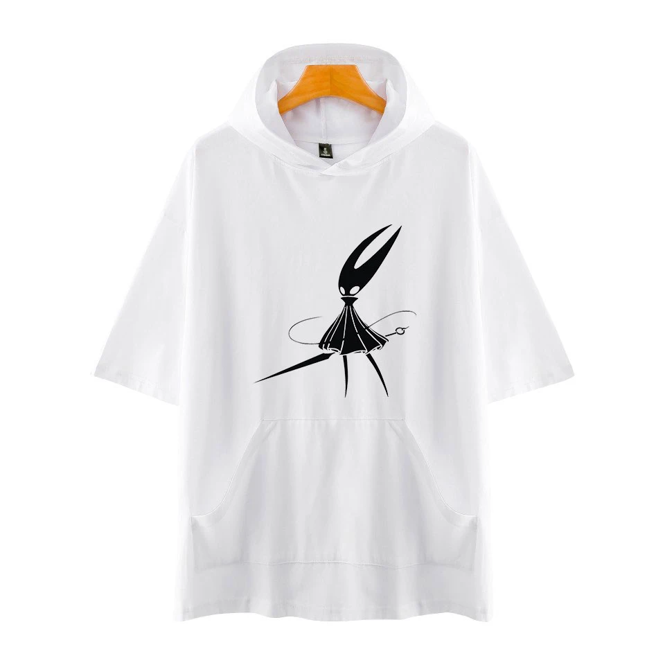 

Hollow Knight Fashion Printed Hooded T-shirt Women/Men Summer Short Sleeve Tshirt 2019 Hot Sale Casual Trendy Streetwear T Shirt