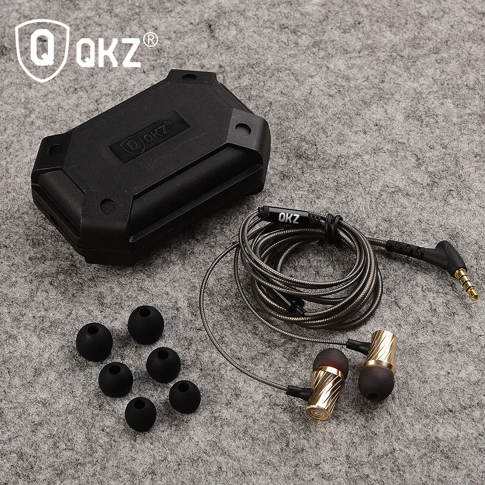 QKZ DM3 бас стерео наушники гарнитура 3,5 мм вкладыши наушники с микрофоном для телефона fone de ouvido