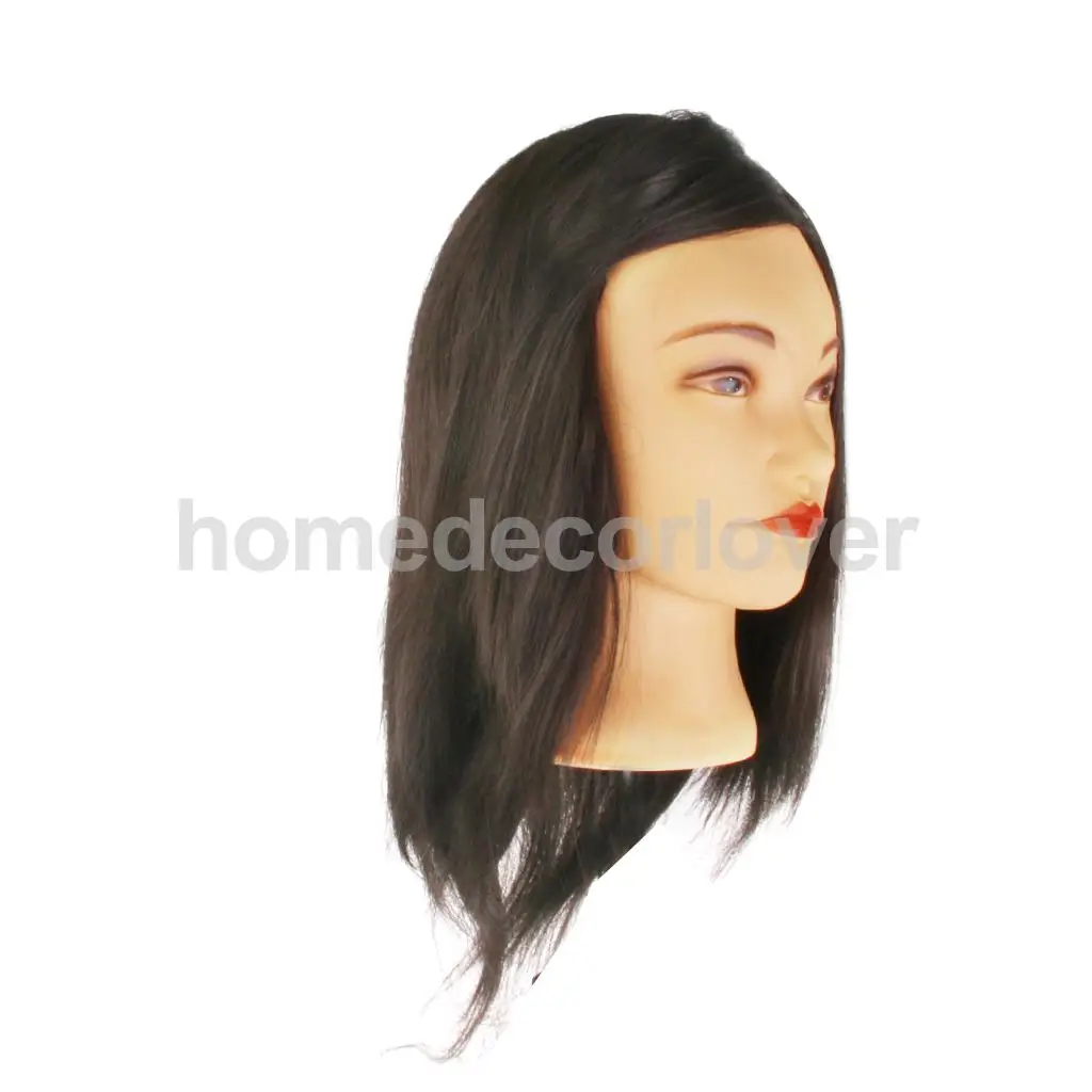 Манекен для тренировки головы из 100% натуральных волос Парикмахерская