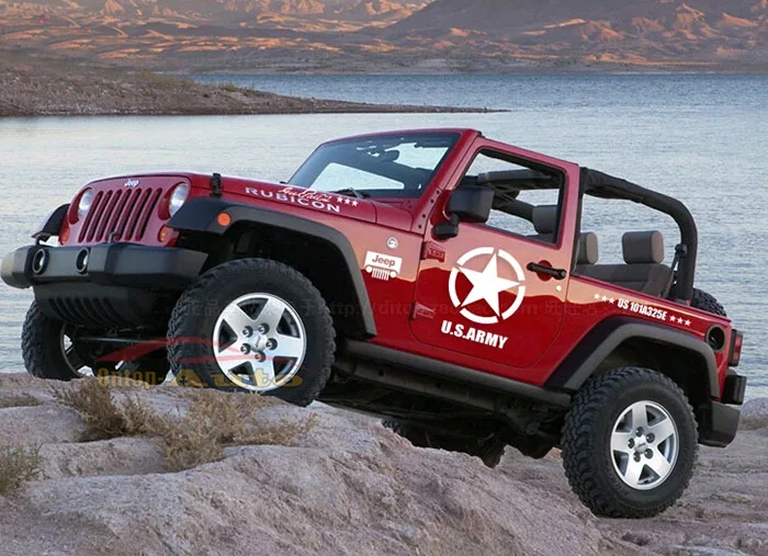 Братья армия США звезда капюшон корпус дверь наклейка Виниловая для Jeep Wrangler Compass