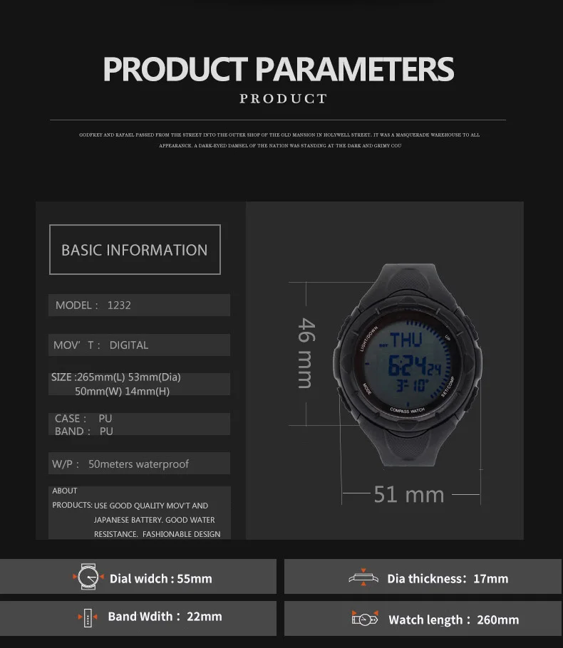 Xfcs водонепроницаемые наручные электронные часы для мужчин digitais Бег мужские