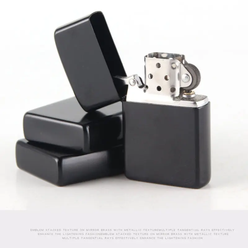 Синяя ветрозащитная Зажигалка для курения бензиновые зажигалки с бесплатным