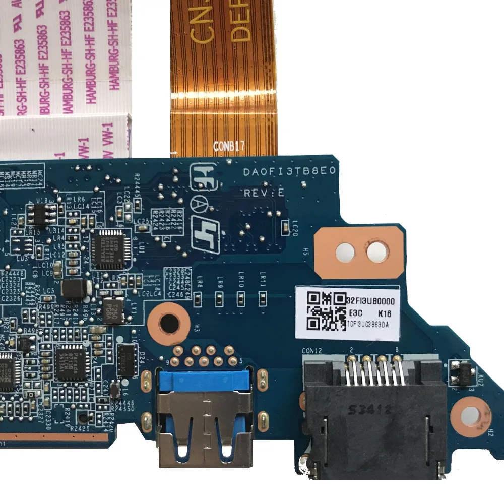 Оригинальная USB SD-карта для Sony Vaio SVF15 серии SVF15N АУДИО LAN-плата с кабелем DA0FI3TB8F0