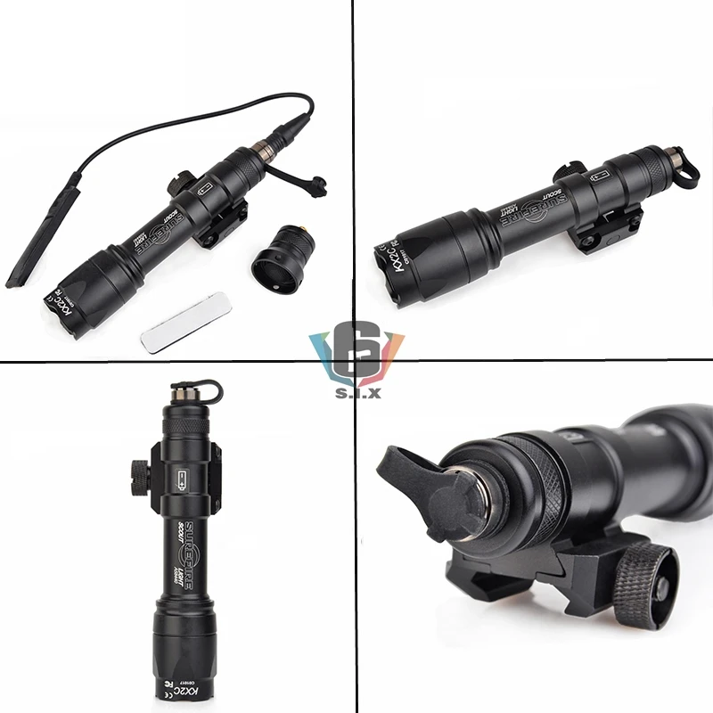 Тактический страйкбол тактический Surefir Flash светильник M600C Airsoft светодиодный 400