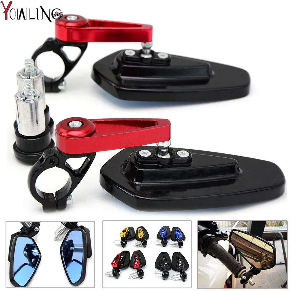 

Universal 7/8"" 22mm handle bar motorcycle bar end mirror Motorcycle Mirror for HONDA CB400 VTEC400 CB-1 VTR250 FOR CB500 CB600