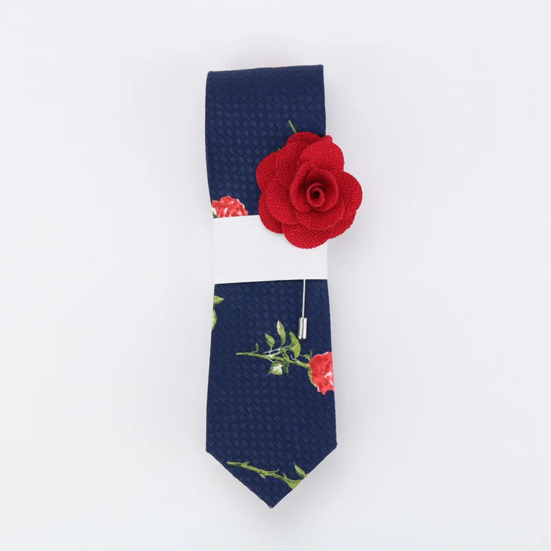 Mantieqingway 6 см винтажные Цветочные хлопковые галстуки для мужчин свадебные черные галстуки тонкий Gravatas corbatas Модный повседневный галстук с принтом