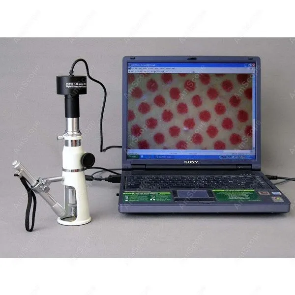 Измерительный микроскоп-поставка AmScope 20X &amp 50X стенд/магазин от китайского