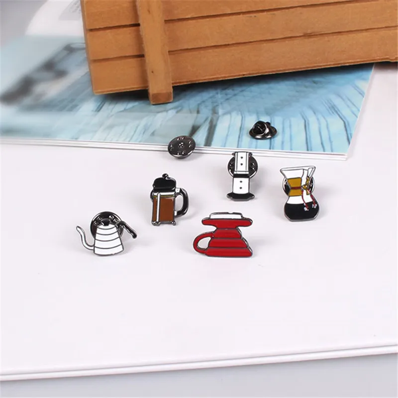 XQ с бесплатной доставкой кофейник кофейная чашка брошь на булавке онлайн шоппинг