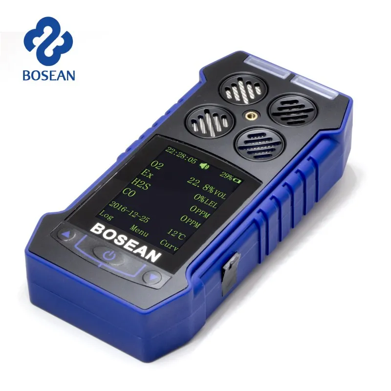

Oxygen Gas Detector 4 in 1 O2 H2S Monitor Toxic Gas and Harmful Gas Leak Detector Carbon Monoxide CO Flammable Gas Analyzer