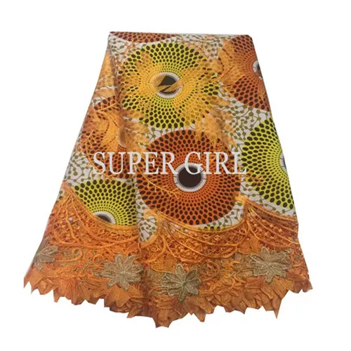 Последние Зеленый Африканский сухой Кружево Ткань Для мужчин или женщина хлопок