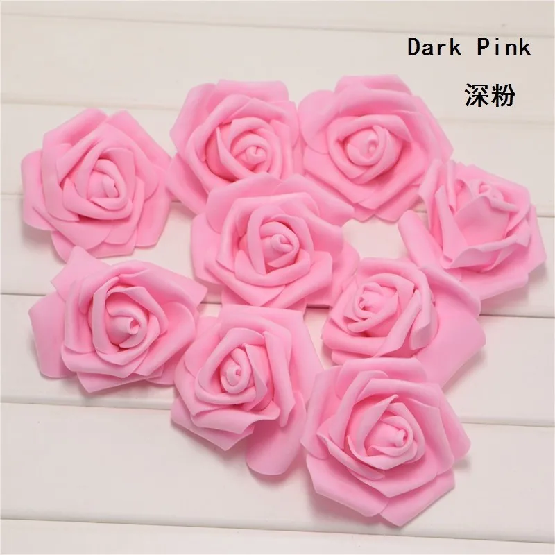 Темно-розовые DIY Искусственные цветы для невесты сувениры жениха подарки цветок