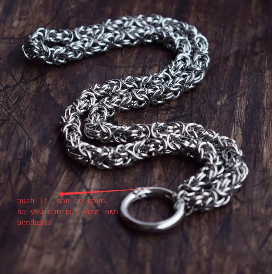 SanLan 1 шт. Norse Arrior Подвеска славянский оберег боевое ожерелье амулет-талисман с цепочкой из нержавеющей стали - Окраска металла: chain1