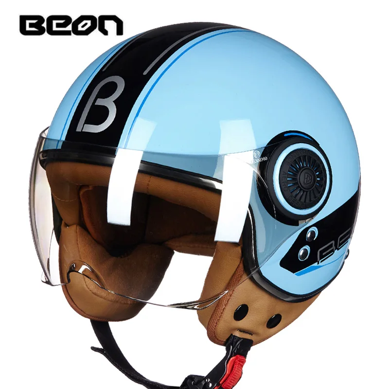 Мотоциклетный винтажный шлем для мотокросса Jet Casco Capacete с открытым лицом 3/4