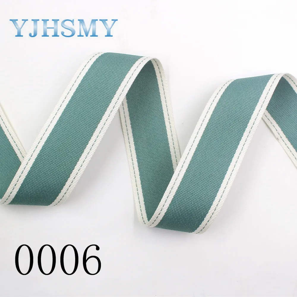 YJHSMY I-19712-1597 10yards/lot 10/25/38mm Double-sided two-color striped ribbon DIY handmade bow headdress gift wrap materials | Дом и сад