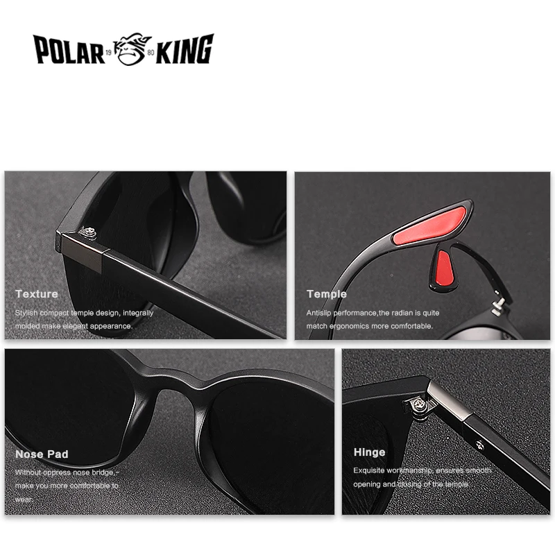 POLARKING Бренд Моды Поляризованные Пластиковые Мужские Солнцезащитные Очки Gafas De Sol мужские Вождения Солнцезащитные Очки Рыбалка Путешествия Очки