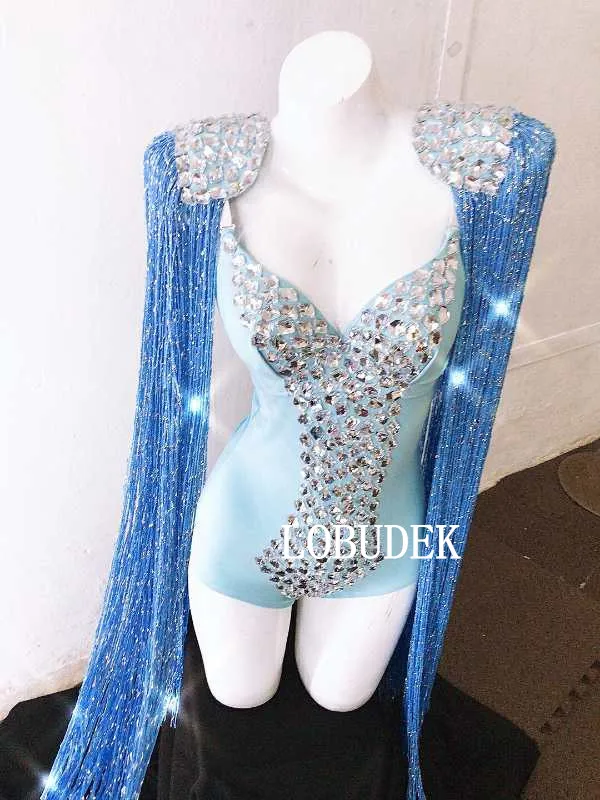 Женское боди эполет с V образным вырезом и кисточками|Зентай| |