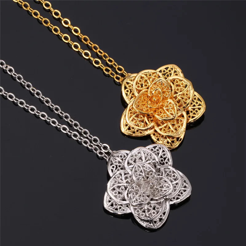 Женское ожерелье с подвеской в виде цветка розы|f pendant|pendants for womenpendant necklace |
