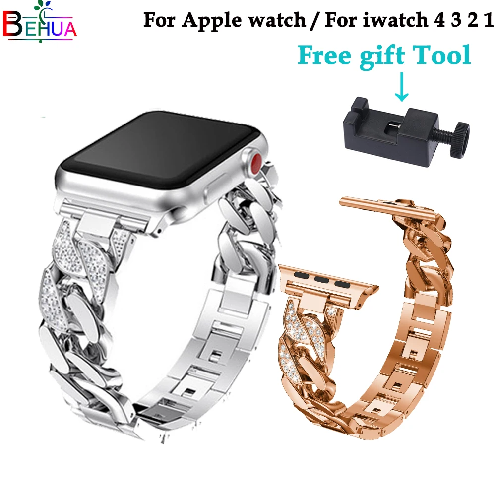 Ремешок из нержавеющей стали для Apple Watch 1 2 3 4 38 мм 42 мм|Ремешки часов| |