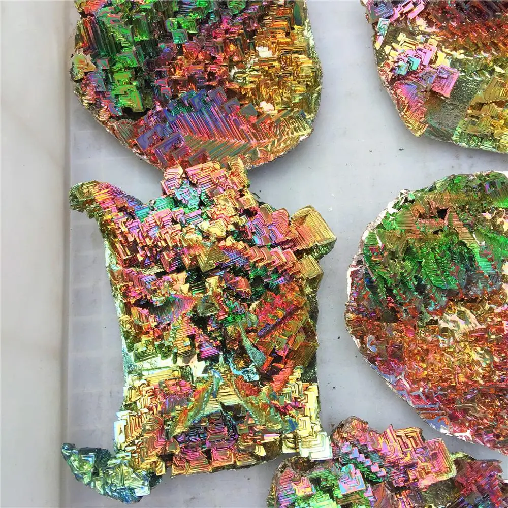 1 шт. бисмут 100% украшение из натурального камня металлический кристалл красивый