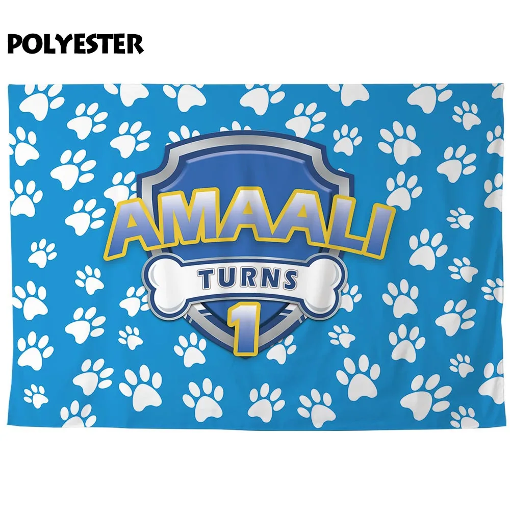 Allenjoy/фон для фотосъемки с изображением собаки из мультфильма синий фон мальчиков